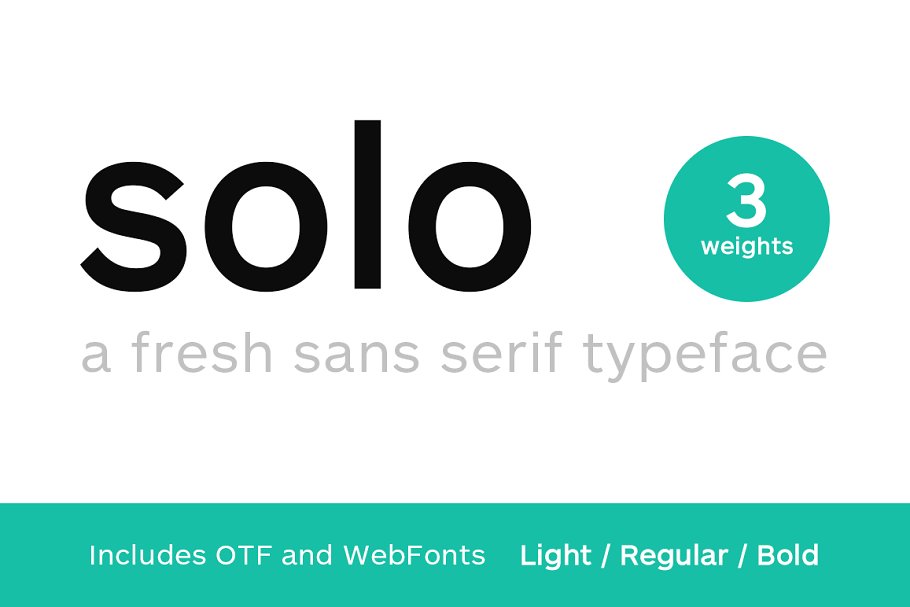Przykład czcionki Solo Sans